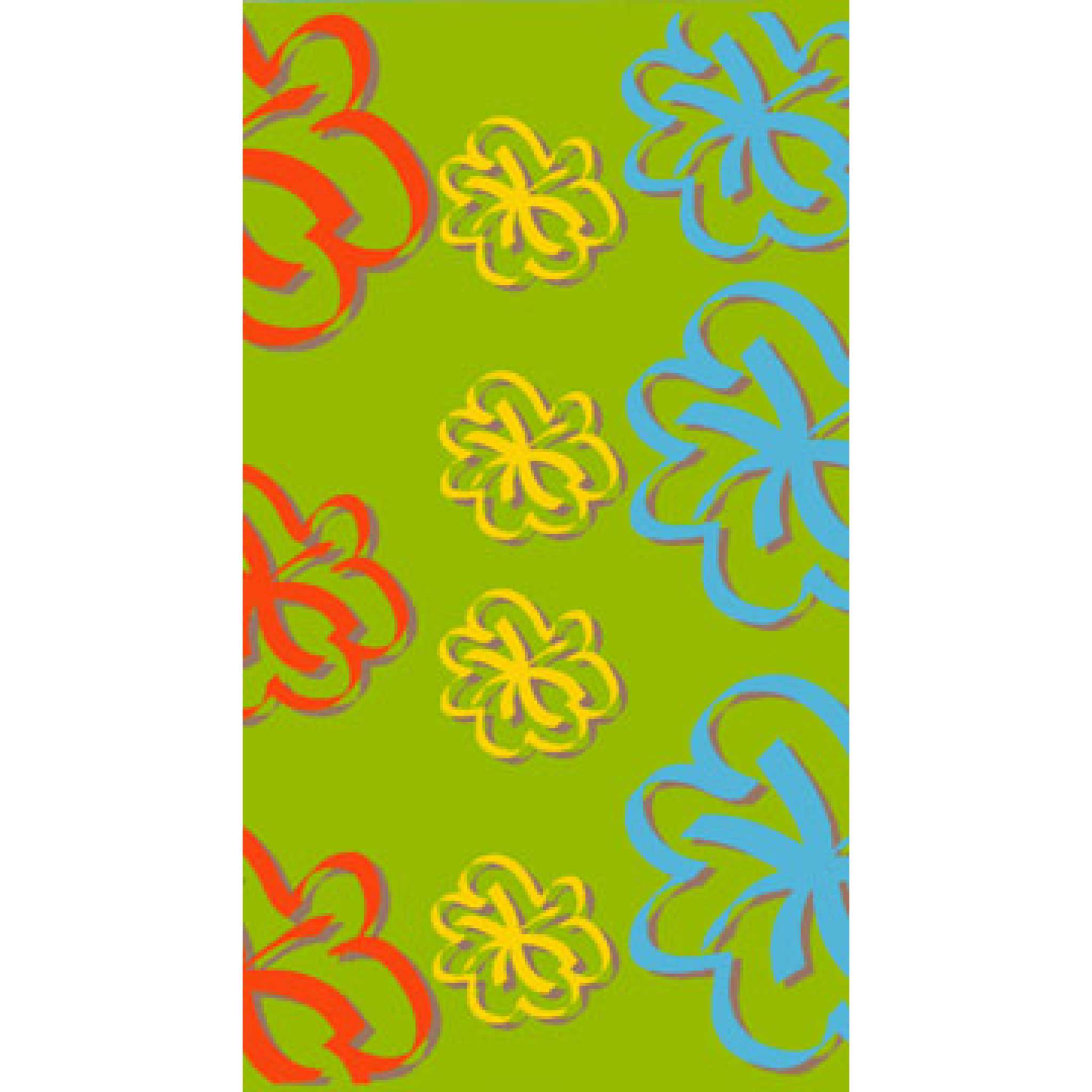Strandlaken Konfetti Limette