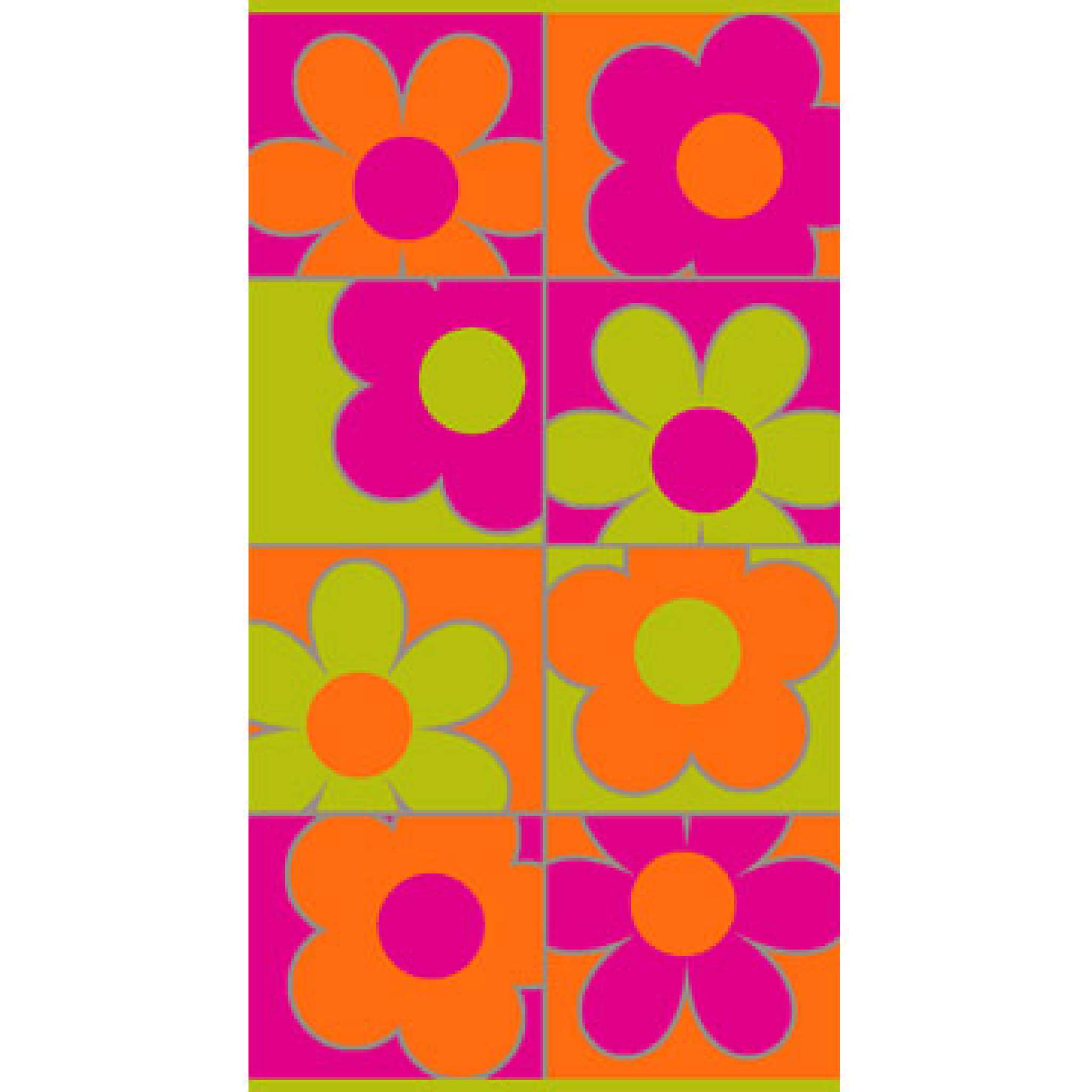 Strandtuch 100x180 fröhliche Blume