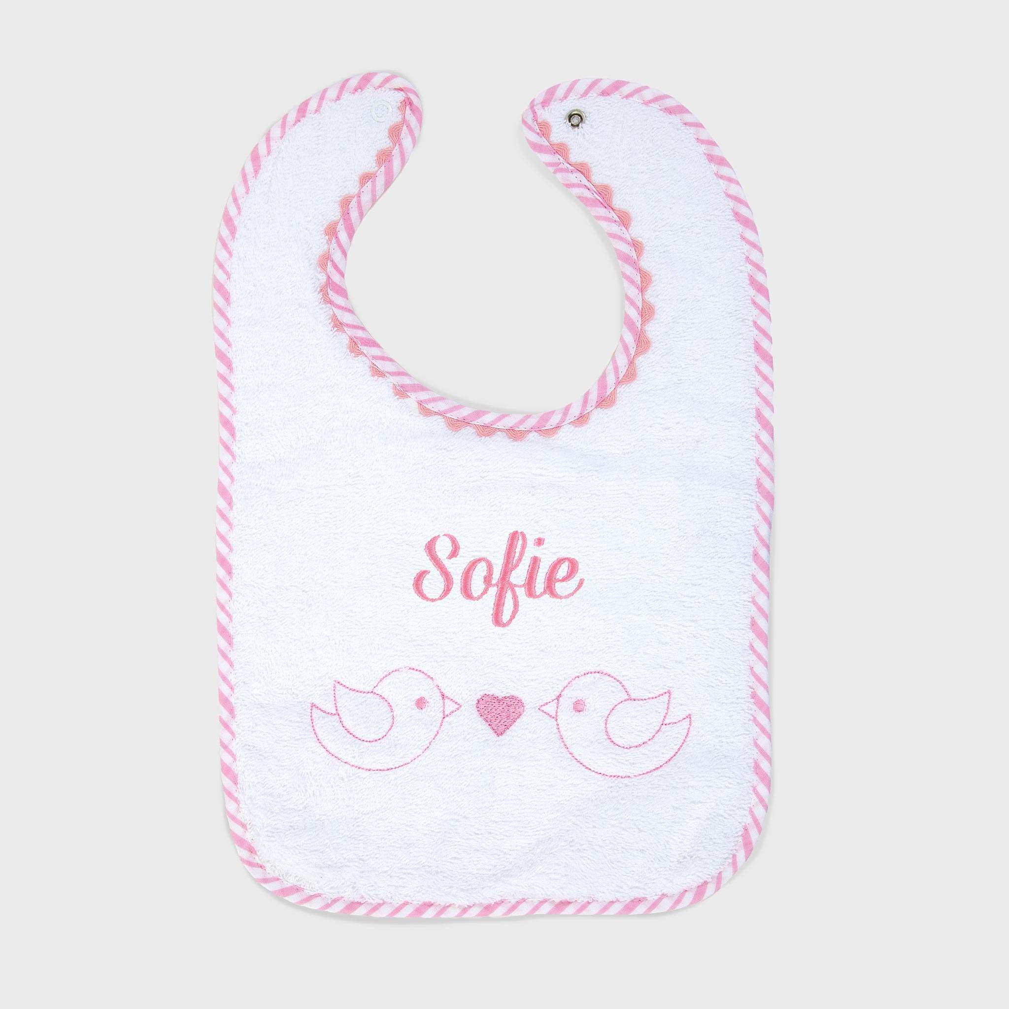  Lätzchen, groß, Ballon Pink