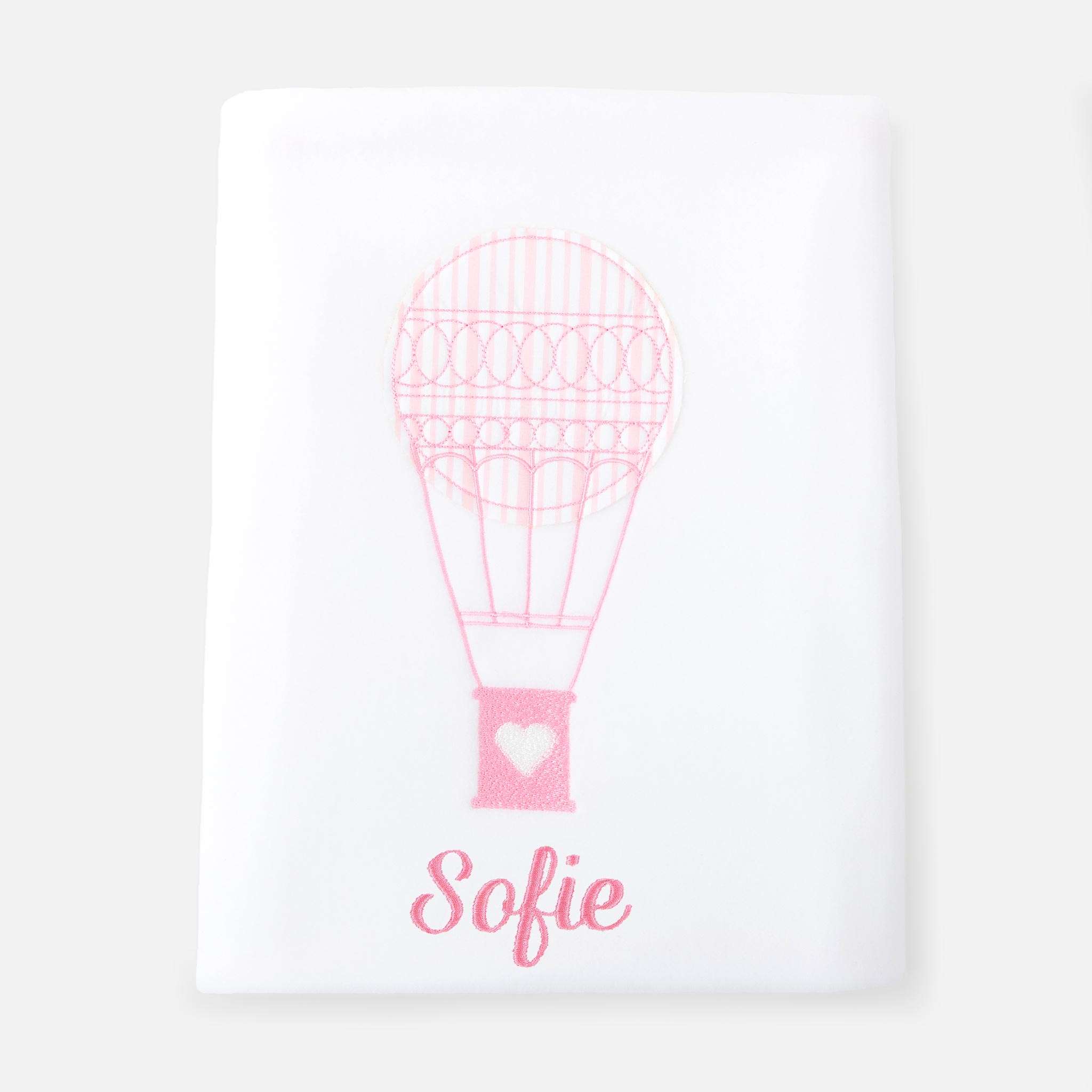 Fleecedecke, Ballon Pink