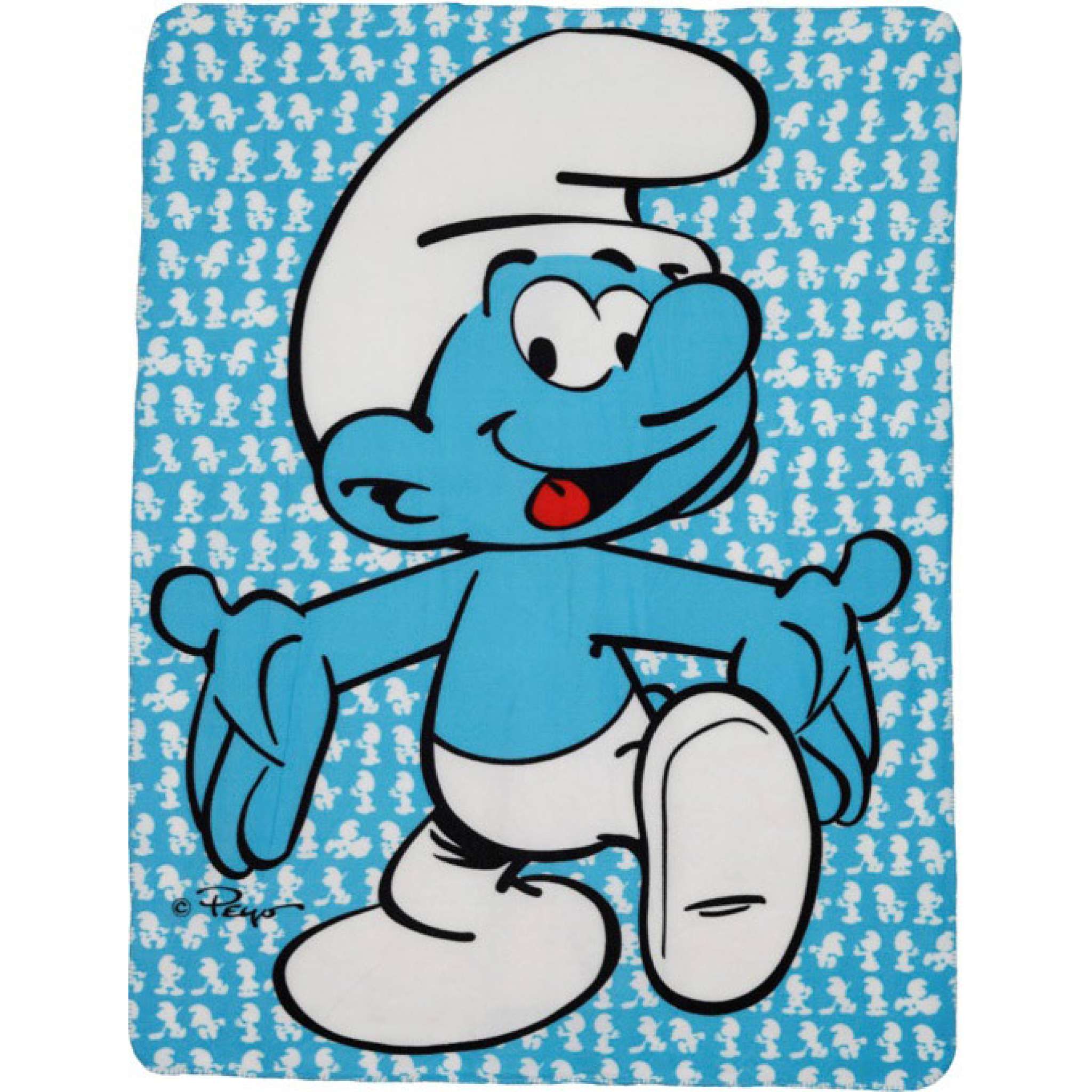 Fleecedecke, Blauer Schlumpf