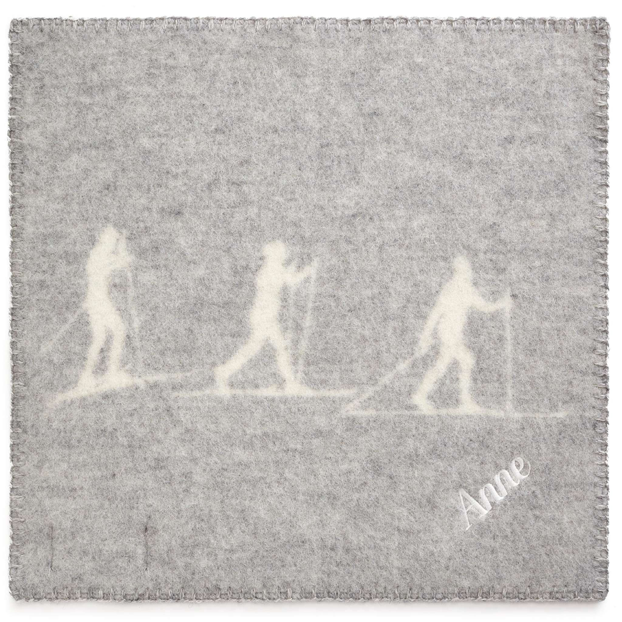 Tinde Sitzunterlage, Skifahrer