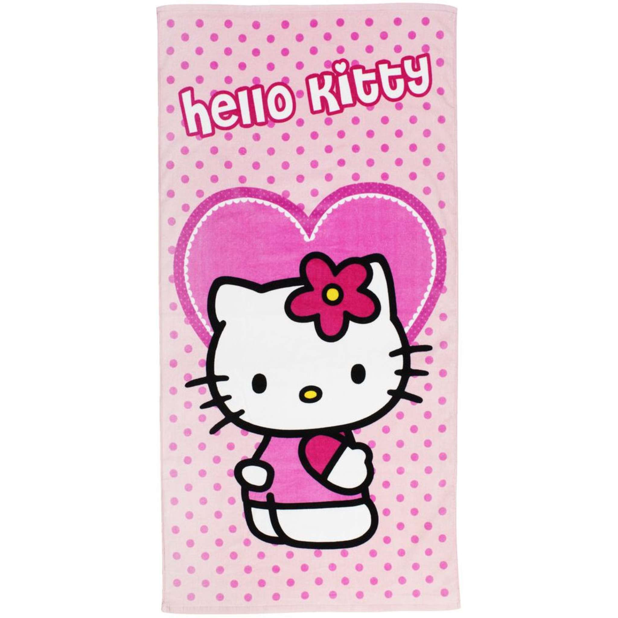 Kitty Hello nameOn Badehandtuch | Namen mit bestickt