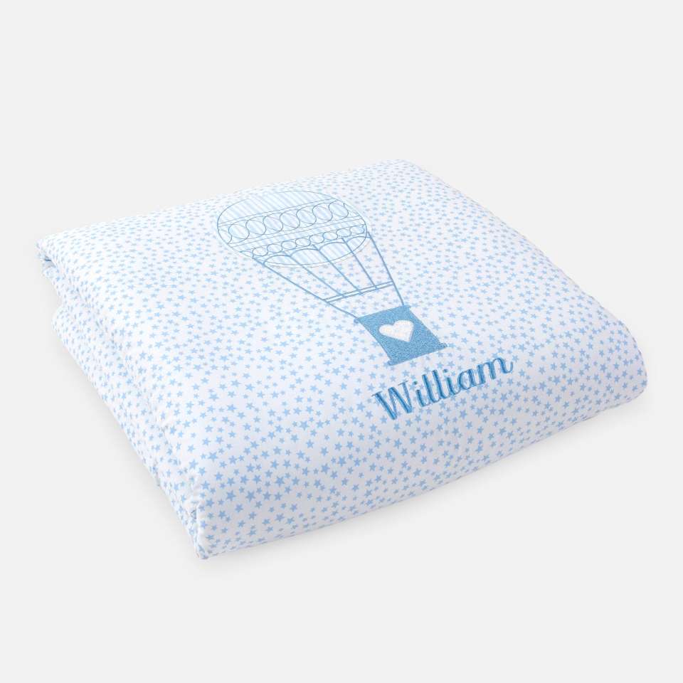 Bettüberwurf, Ballon Blue