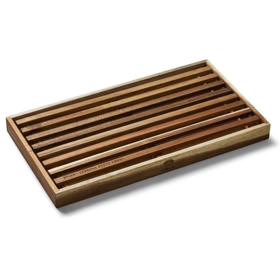 Holm Schneidebrett mit Krümelschale 43x23 cm